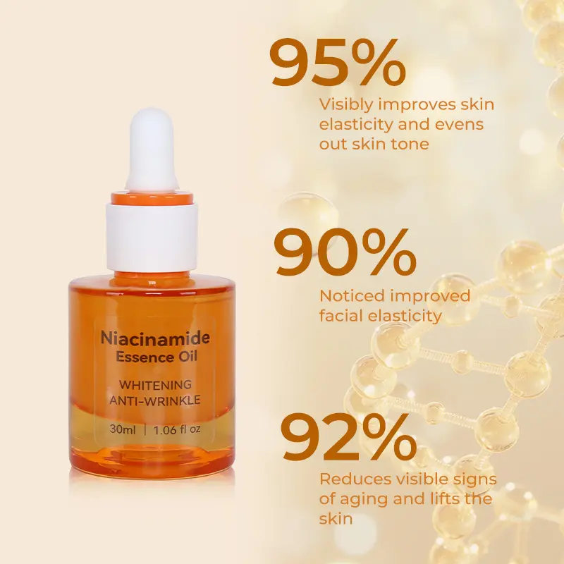 niacinamide-brightening-serum-effect-stats Niacinamide Essenz Öl mit klinischer Wirkung Statistiken über die Elastizität der Haut und Anti-Aging