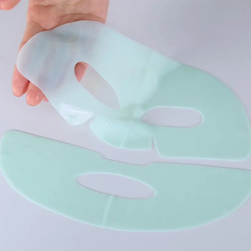 Kollagen-Maske-Eigenmarke-Gel-Blatt CALLA Grüne Kollagen-Gel-Maske für Eigenmarken (OEM) im Bereich Hautpflege