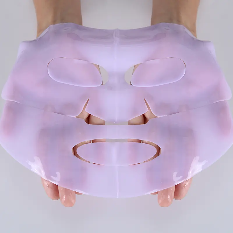 Kollagen-Gesichtsmaske-OEM-Calla-Gesamtansicht CALLA – Lila Kollagen-Gesichtsmaske (OEM) – Gesamtansicht mit glatter Oberfläche
