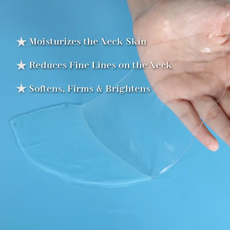calla-hydrogel-neck-mask-functions CALLA hydrogel neck mask moisturizes reduces fine lines and brightens for OEM buyers