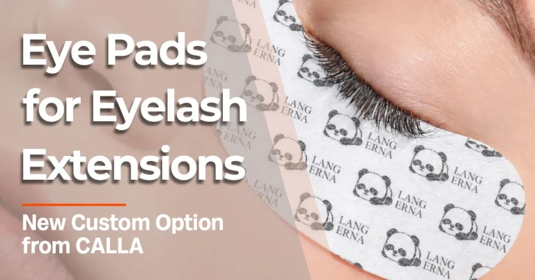 CALLA Eye Pads for Eyelash Extensions, custom printed lash pads