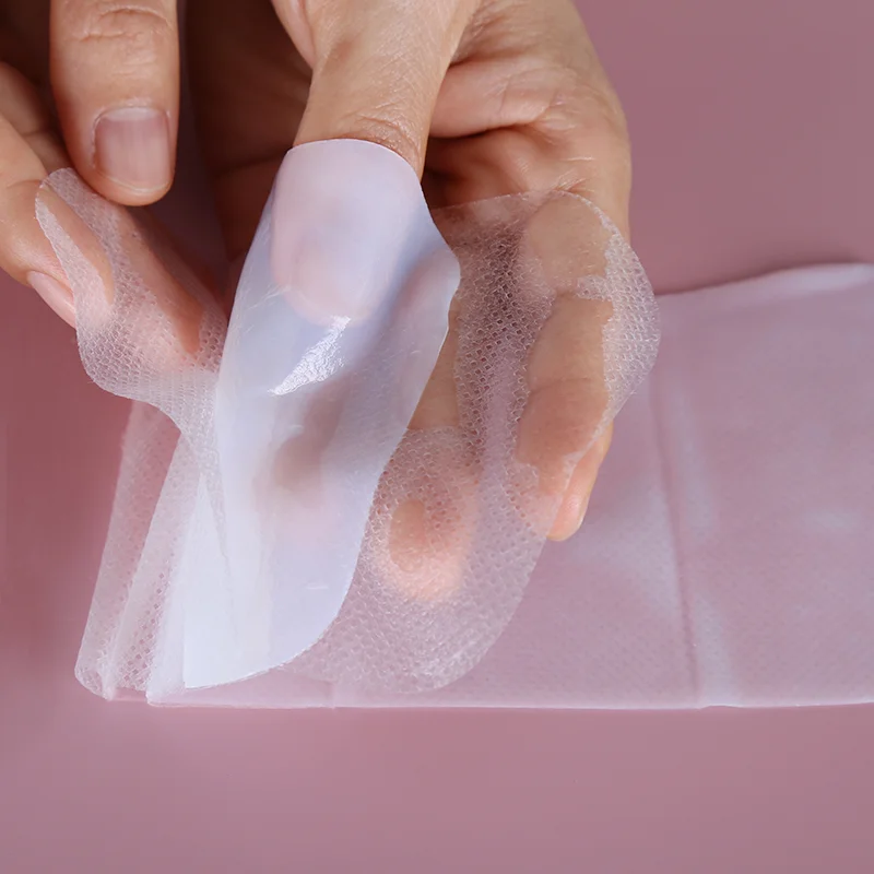bio-cellulose-neck-mask-layers CALLA Bio Cellulose Neck Mask, protective layers and texture, OEM skincare