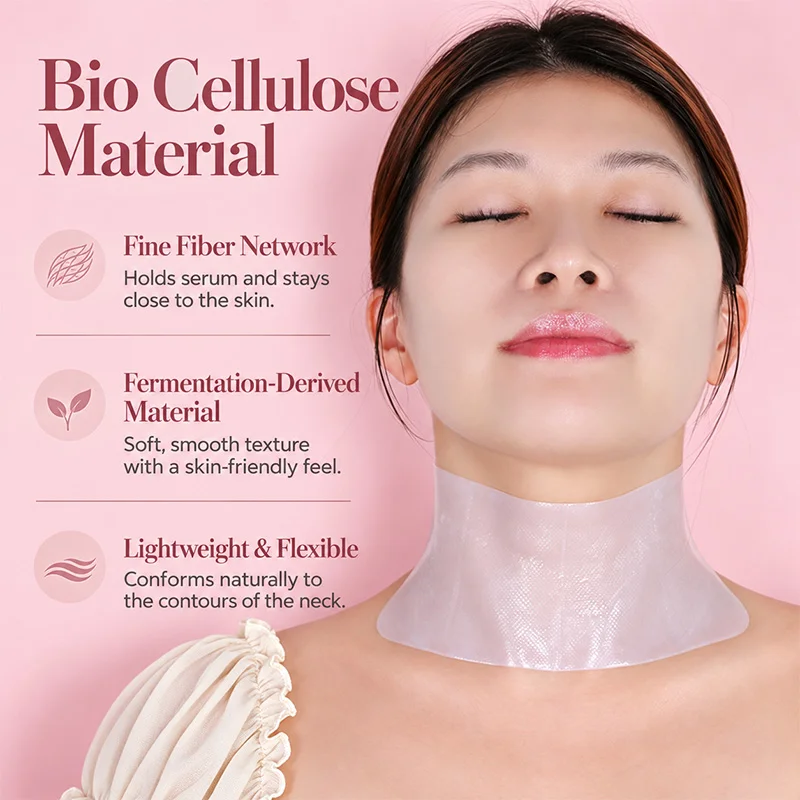 CALLA Bio Cellulose Neck Mask, 15-20 minute application, OEM neck care