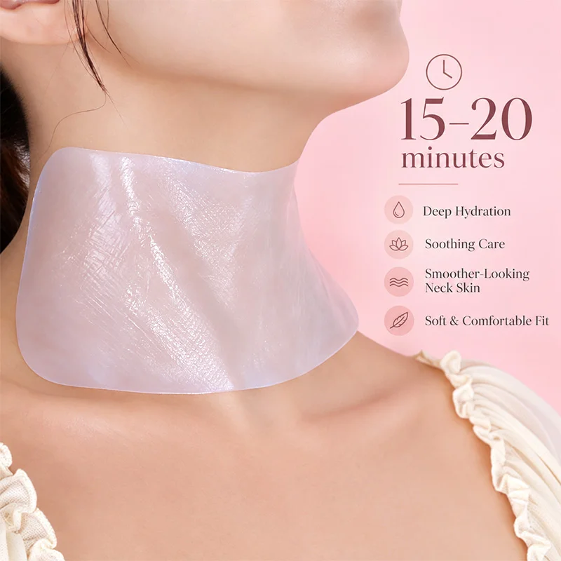 CALLA Bio Cellulose Neck Mask, contoured neck fit, private label skincare